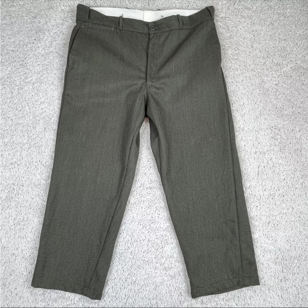 Vintage Johnson Woolen Mills 40x27 whipcord wool pants! Made in Vermont